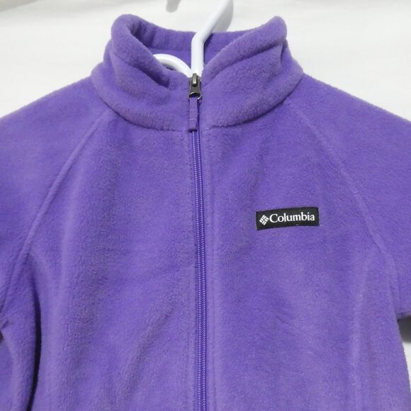 COLUMBIA SPORTSWEAR | medium (10/12) | Soft & Comfy Purple Fleece Zip-Up Jacket - Picture 4 of 15